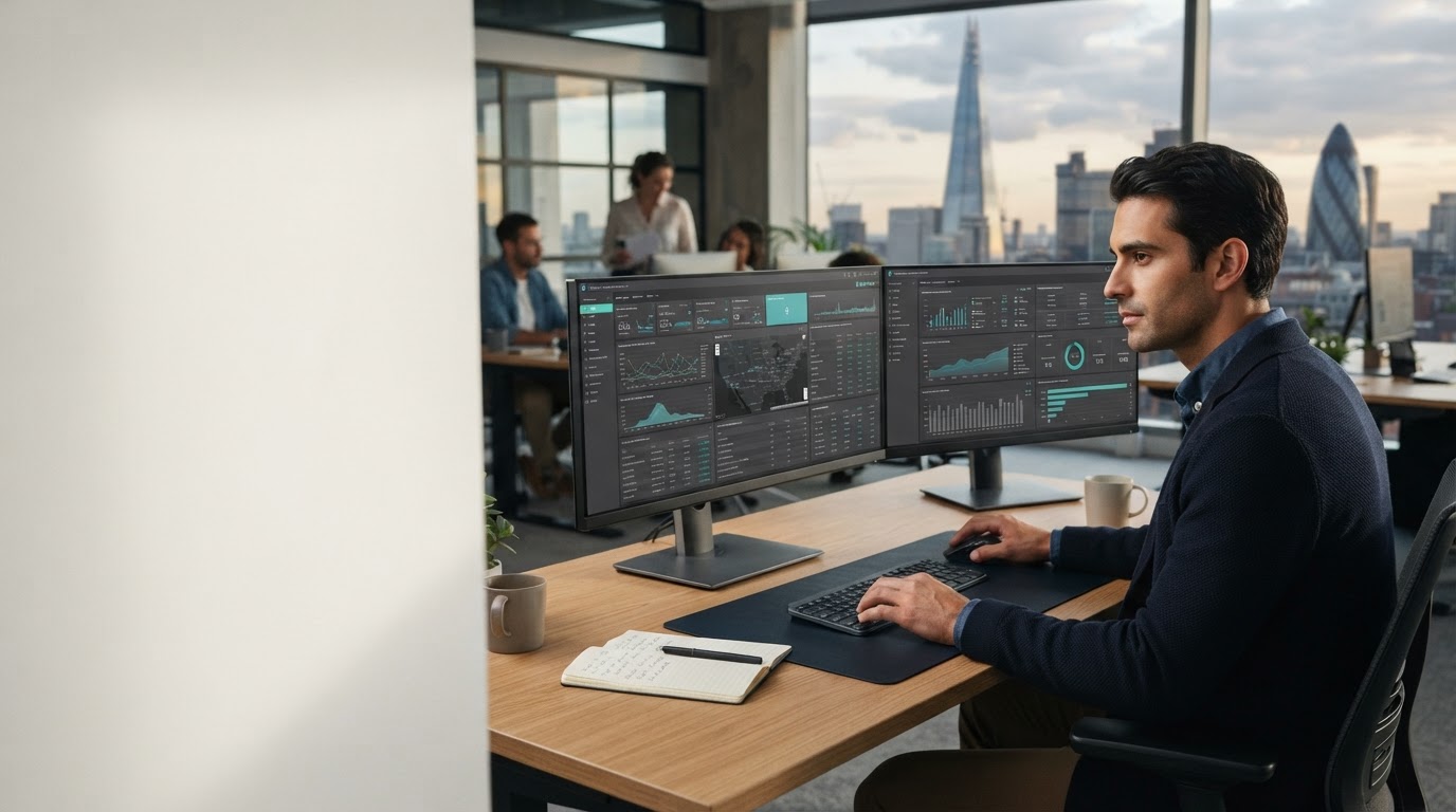 Trevox Lantra data analysis workspace with market charts